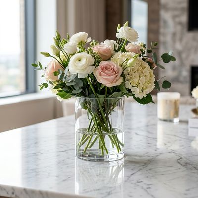 Vase en Cristal Cylindrique