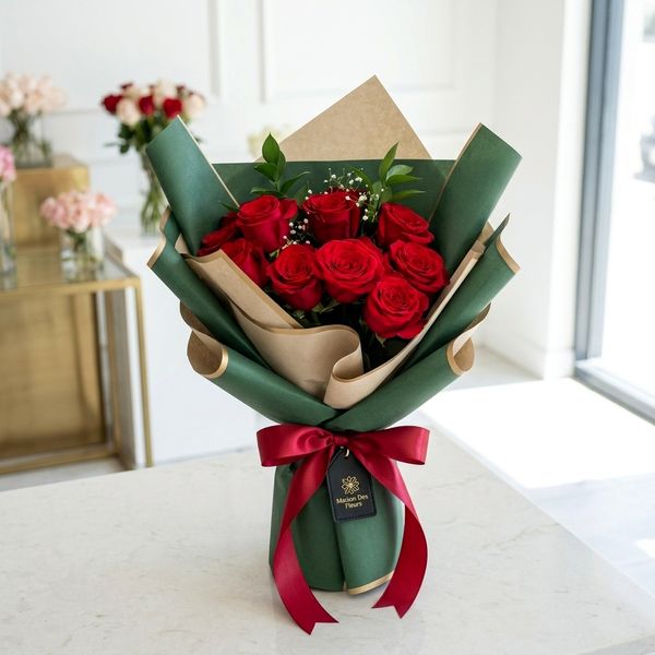 Bouquet de Roses Rouges | Livraison 2h