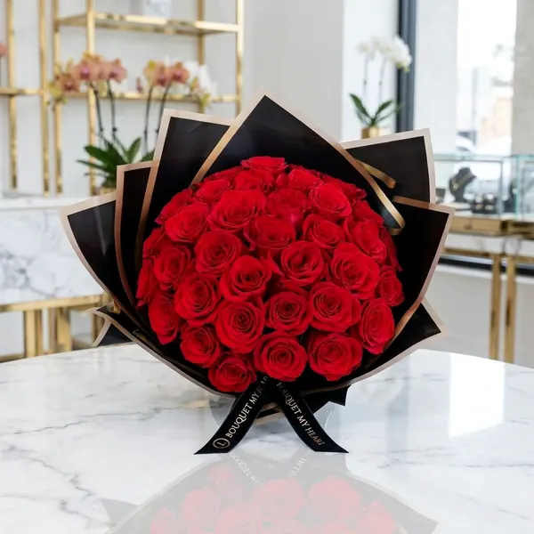 Bouquet My Heart - 35 Roses Rouges | Livraison 2h